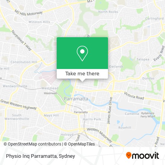 Physio Inq Parramatta map