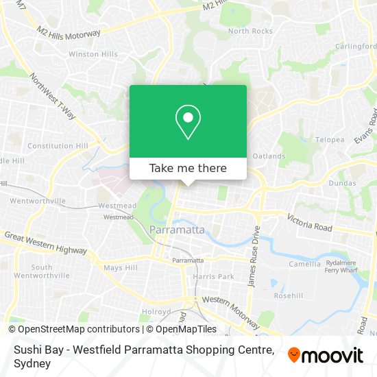 Sushi Bay - Westfield Parramatta Shopping Centre map