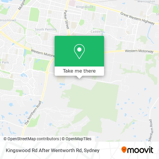 Kingswood Rd After Wentworth Rd map