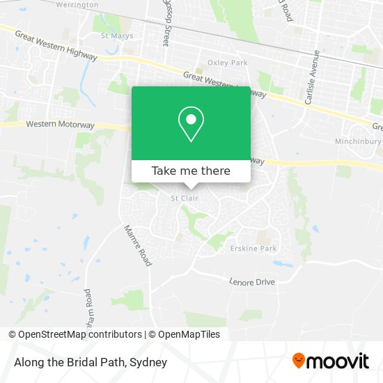 Along the Bridal Path map