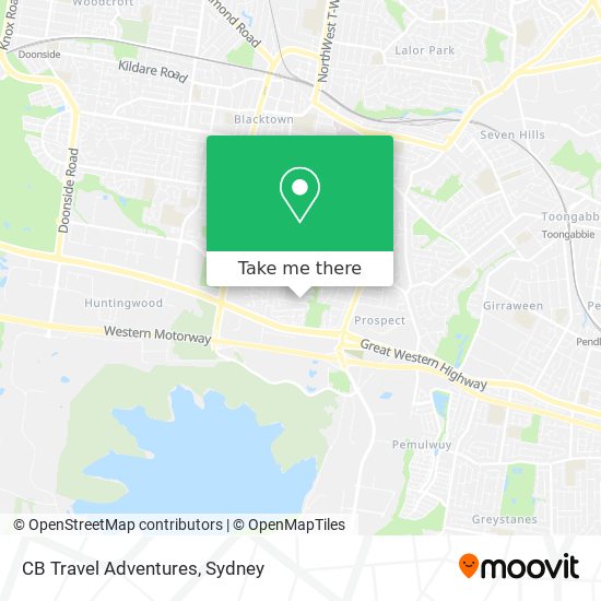 CB Travel Adventures map