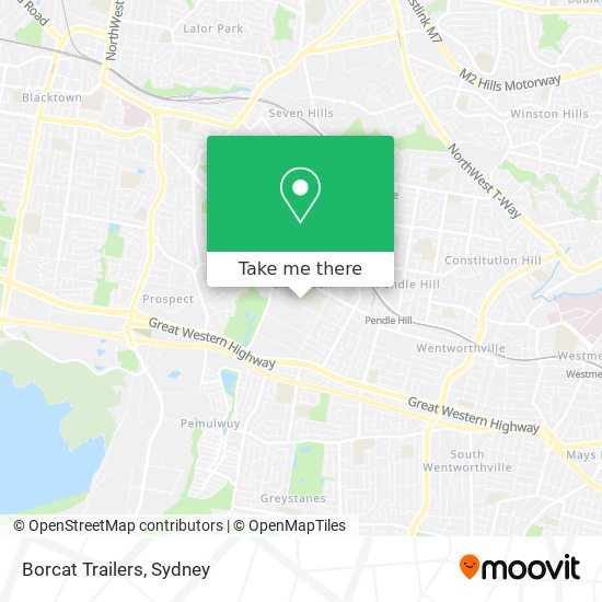 Borcat Trailers map