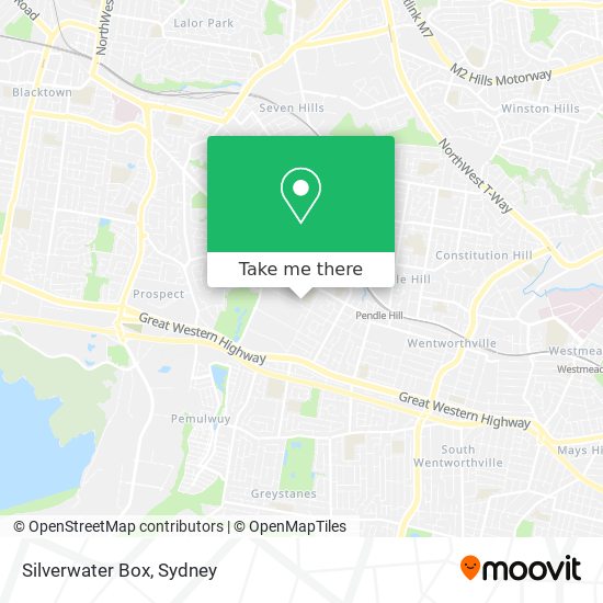 Silverwater Box map