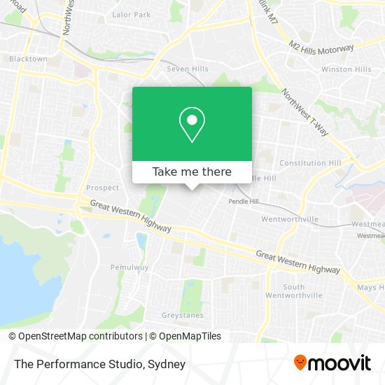 The Performance Studio map