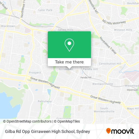 Gilba Rd Opp Girraween High School map