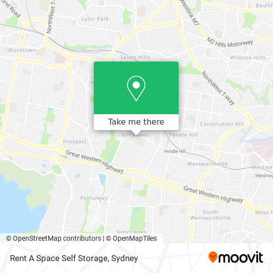 Mapa Rent A Space Self Storage