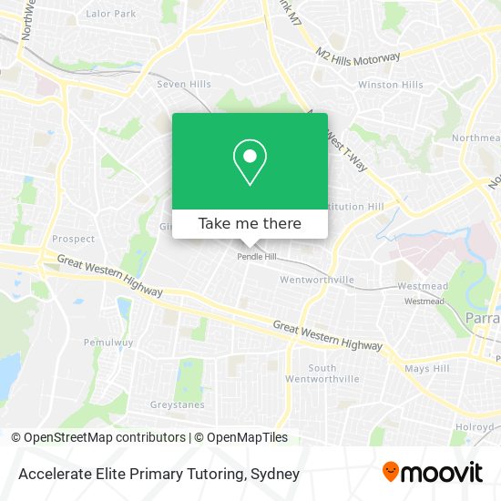 Mapa Accelerate Elite Primary Tutoring