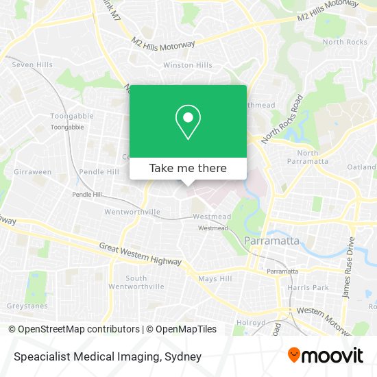 Speacialist Medical Imaging map