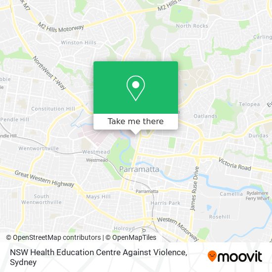 Mapa NSW Health Education Centre Against Violence