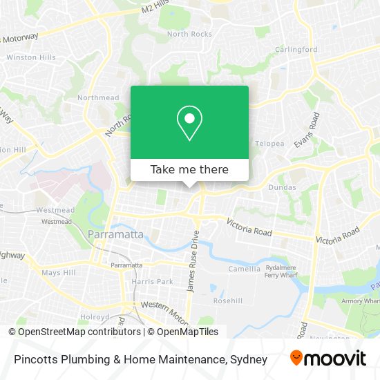 Mapa Pincotts Plumbing & Home Maintenance