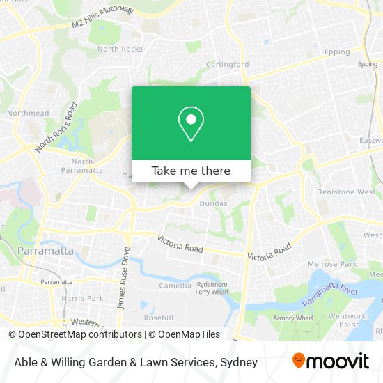 Able & Willing Garden & Lawn Services map