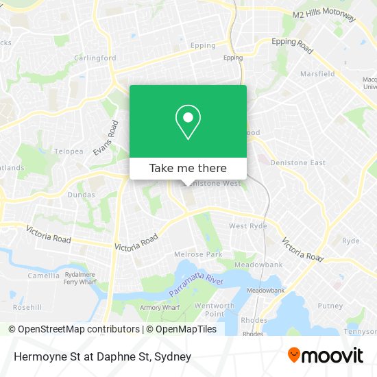 Mapa Hermoyne St at Daphne St