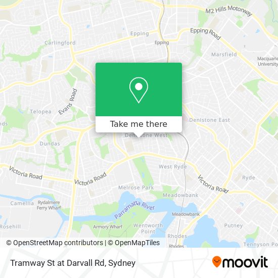 Tramway St at Darvall Rd map