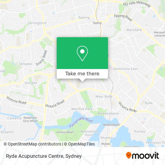 Ryde Acupuncture Centre map