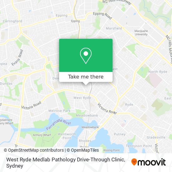 West Ryde Medlab Pathology Drive-Through Clinic map