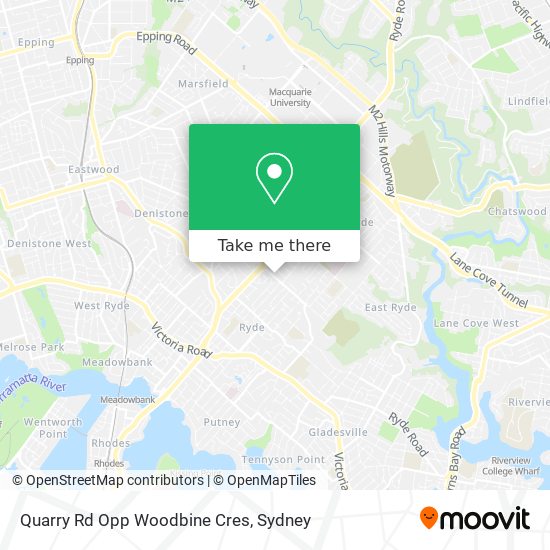 Quarry Rd Opp Woodbine Cres map