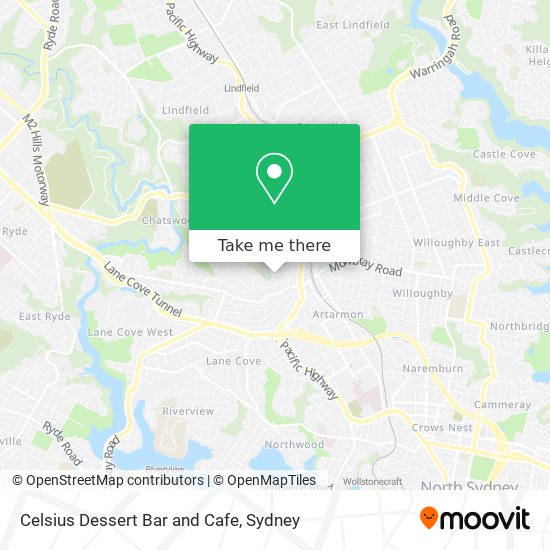 Celsius Dessert Bar and Cafe map