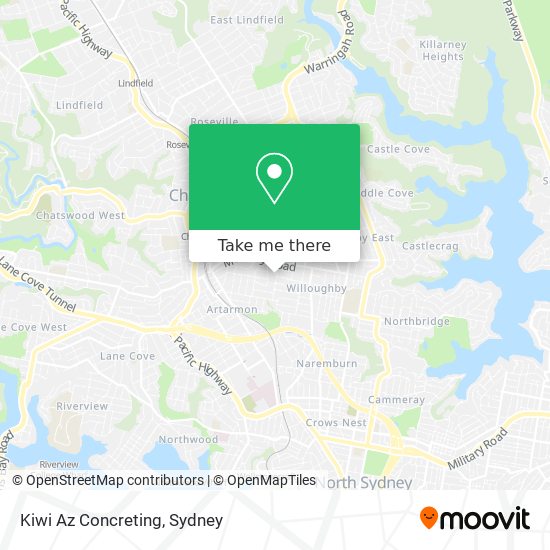 Kiwi Az Concreting map