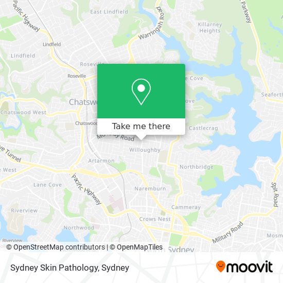 Sydney Skin Pathology map