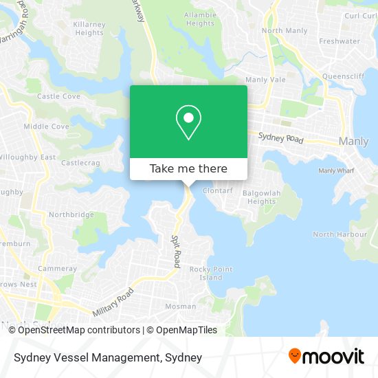 Mapa Sydney Vessel Management