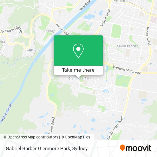 Mapa Gabriel Barber Glenmore Park