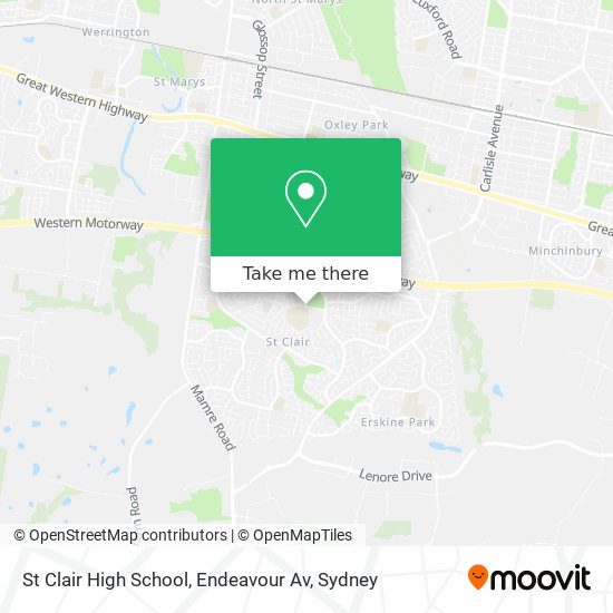 Mapa St Clair High School, Endeavour Av