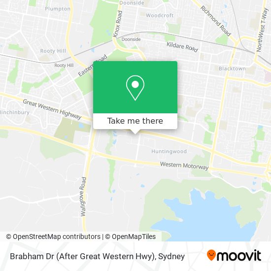 Mapa Brabham Dr (After Great Western Hwy)