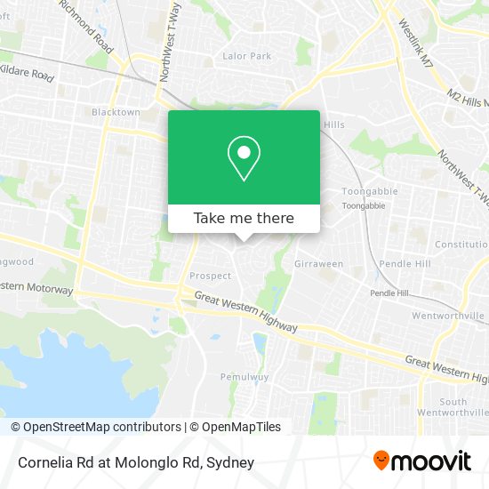 Cornelia Rd at Molonglo Rd map