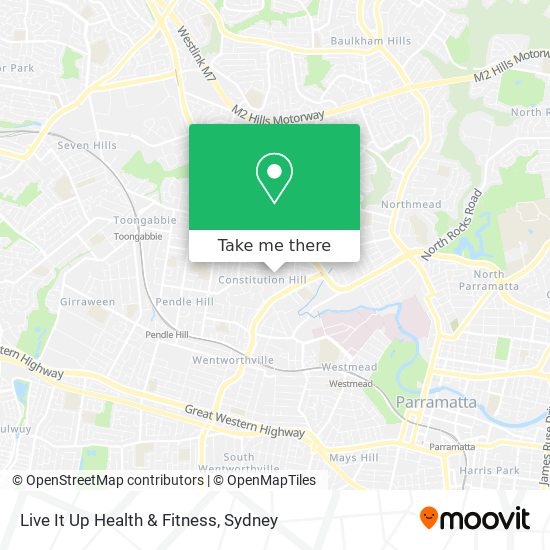 Live It Up Health & Fitness map