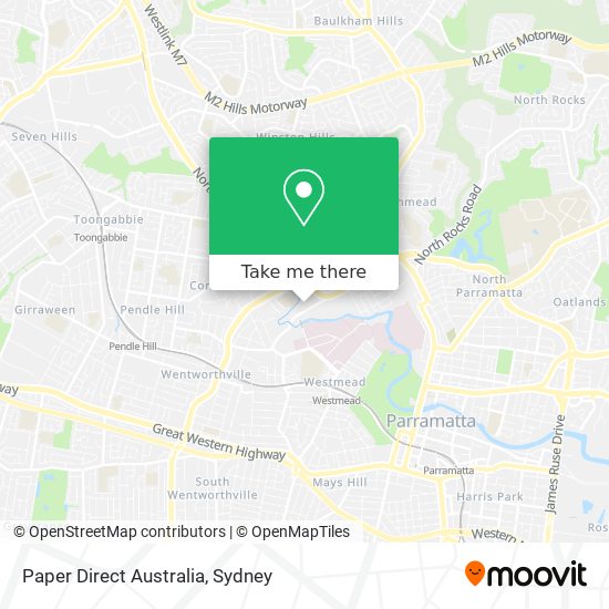 Mapa Paper Direct Australia