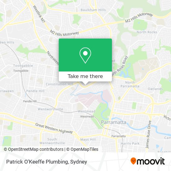 Patrick O'Keeffe Plumbing map