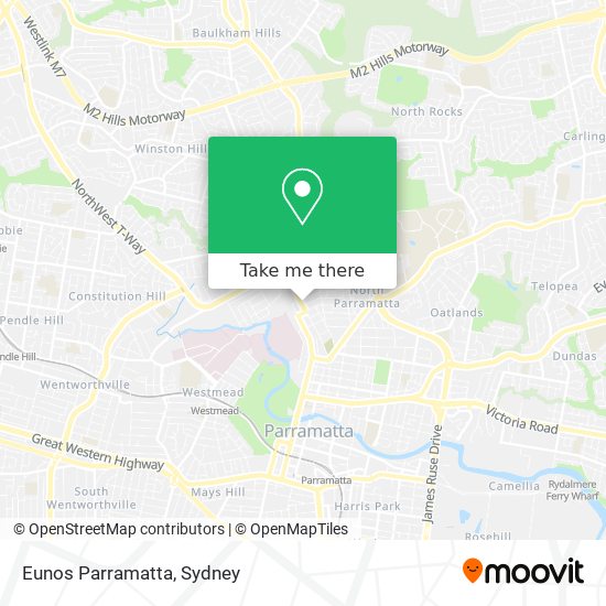 Mapa Eunos Parramatta