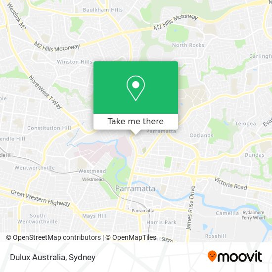 Mapa Dulux Australia