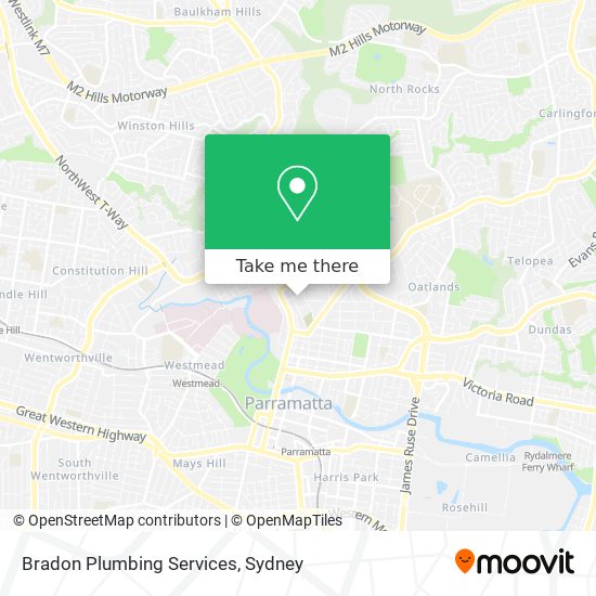 Mapa Bradon Plumbing Services