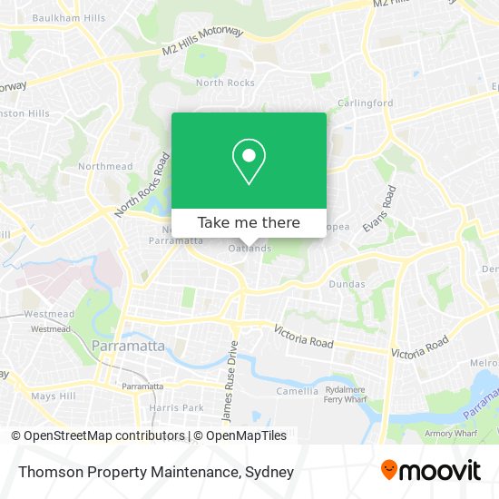 Mapa Thomson Property Maintenance