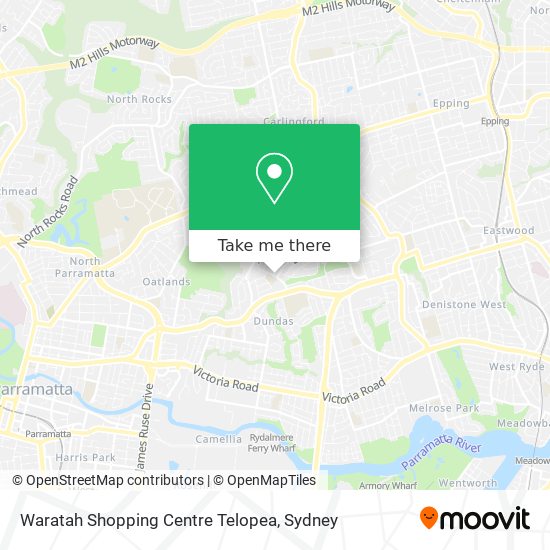 Waratah Shopping Centre Telopea map