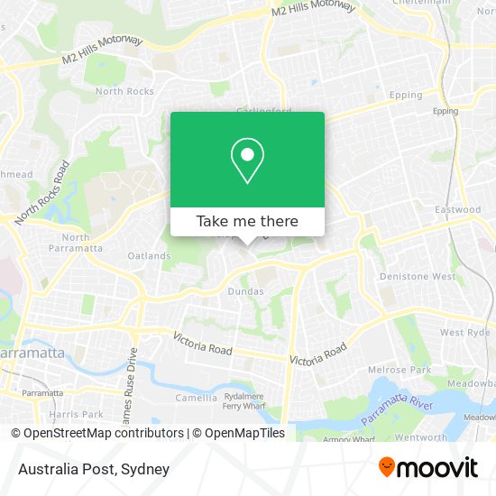 Mapa Australia Post