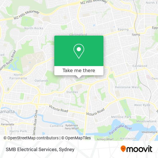 Mapa SMB Electrical Services