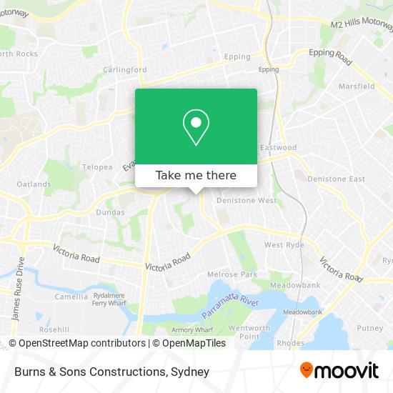 Burns & Sons Constructions map