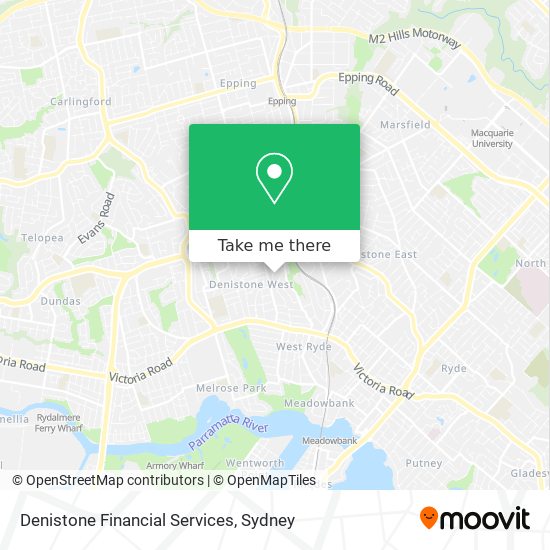 Denistone Financial Services map