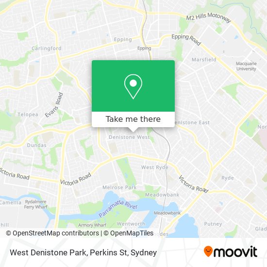 Mapa West Denistone Park, Perkins St