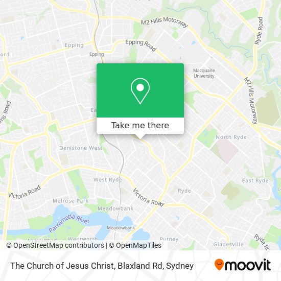 The Church of Jesus Christ, Blaxland Rd map
