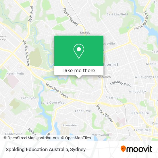 Spalding Education Australia map