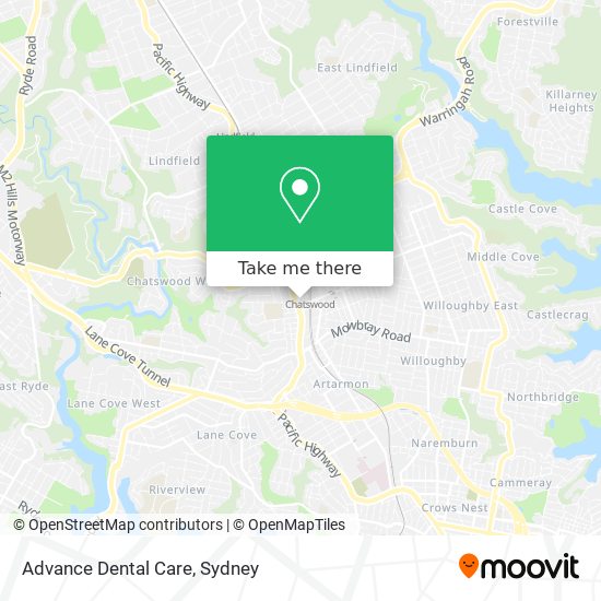 Advance Dental Care map