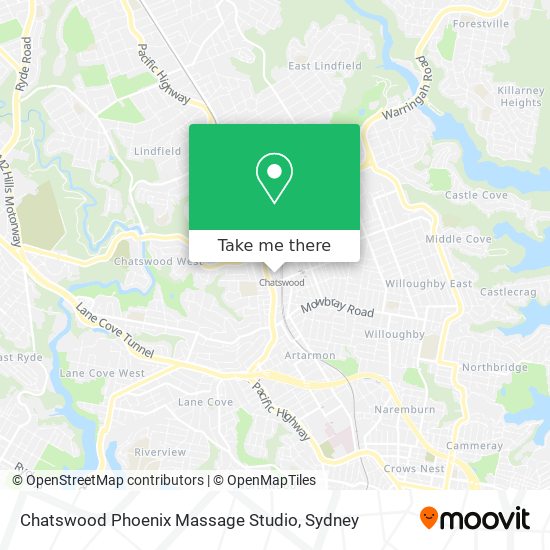 Chatswood Phoenix Massage Studio map