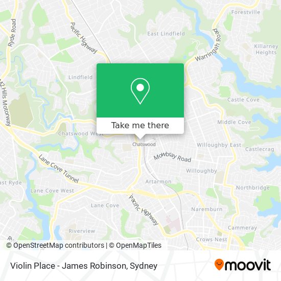 Mapa Violin Place - James Robinson