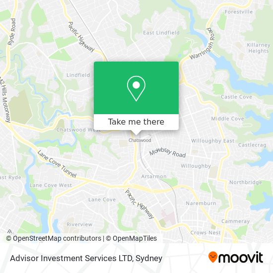 Advisor Investment Services LTD map