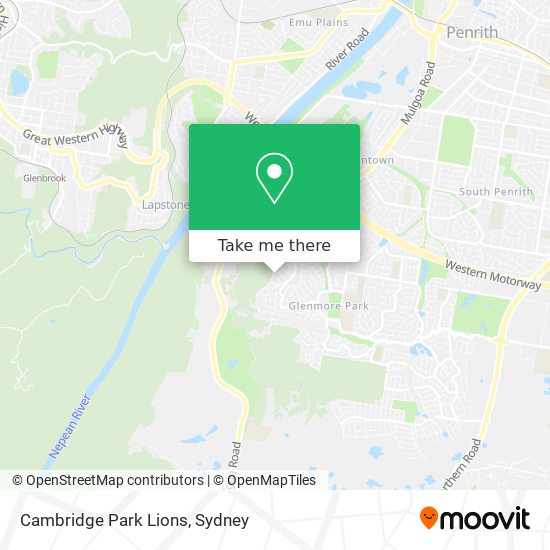Cambridge Park Lions map
