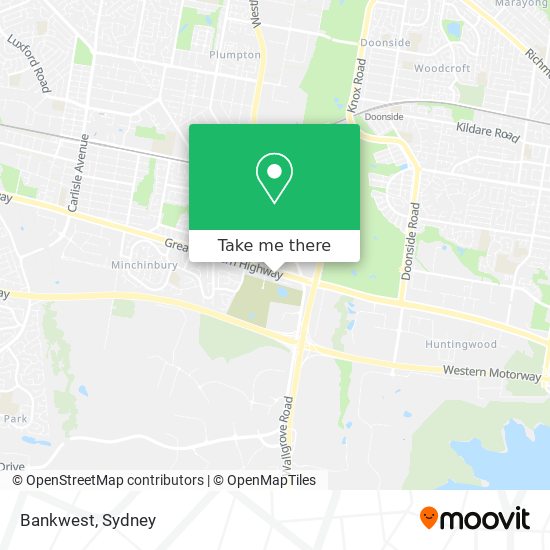 Bankwest map