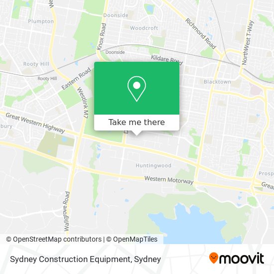 Mapa Sydney Construction Equipment